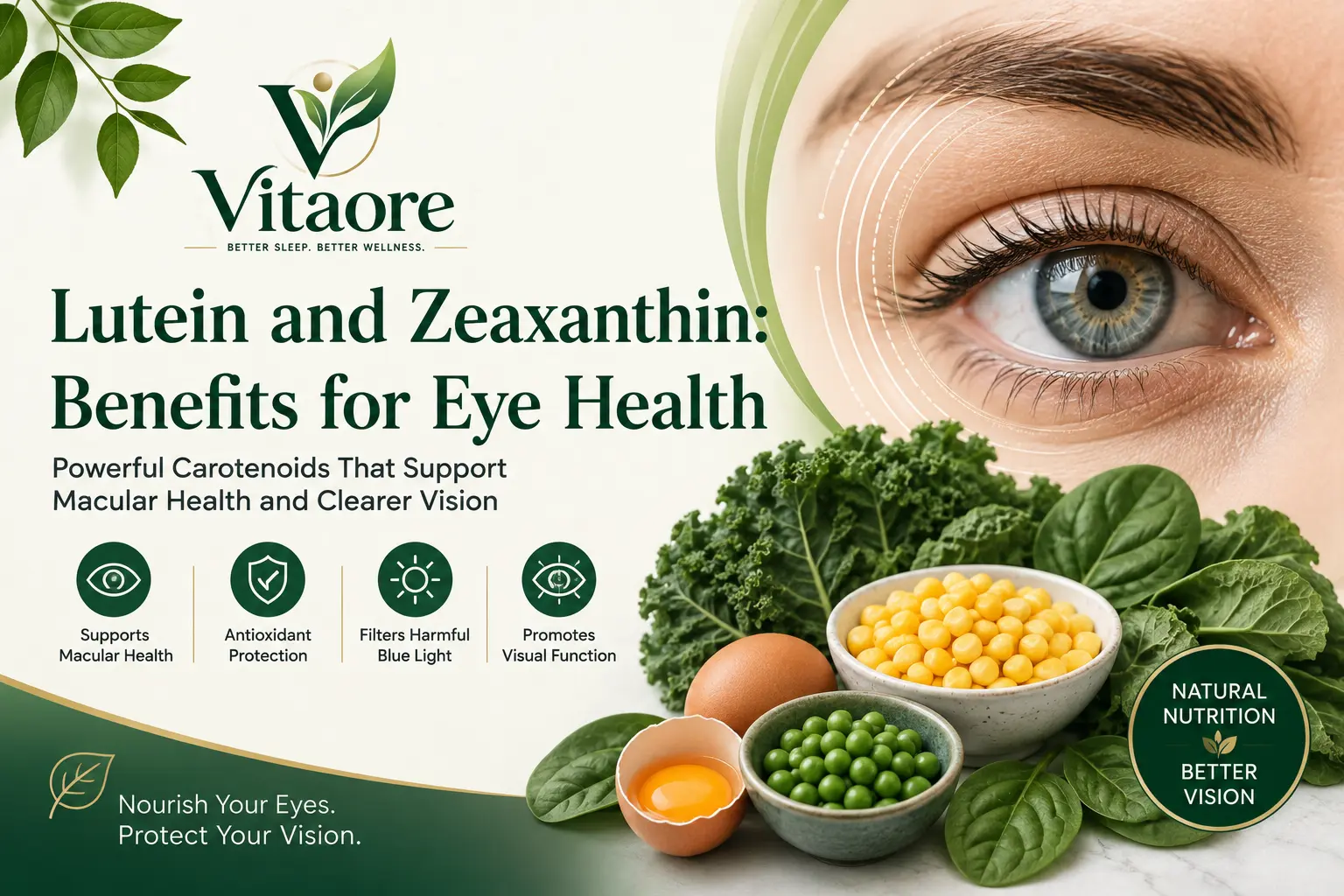 Lutein and Zeaxanthin for Eye Health: Benefits, Foods & Safety