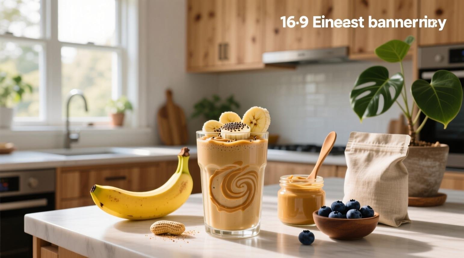 Peanut Butter and Soy Milk Smoothie